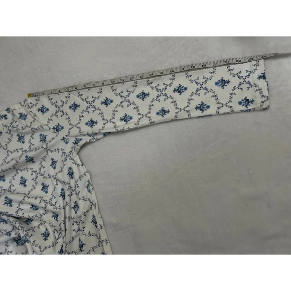 NWT Hill House Ivy Sleep Tee in Blue Trellis, Size XS - Picture 8 of 9